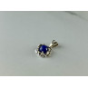Sky Jewelry Золотой Кулон с камнем  Синий Звездчатый Сапфир