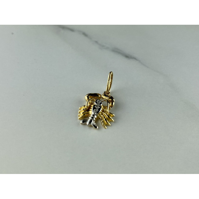 Sky Jewelry Золотой кулон 585 проба *Рак*