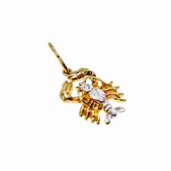 Sky Jewelry Золотой кулон 585 проба *Рак*
