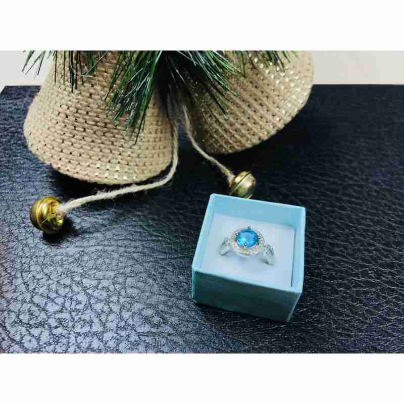 Sky Jewelry Серебряное кольцо с топазом