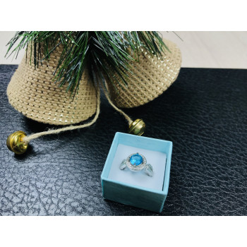 Sky Jewelry Серебряное кольцо с топазом