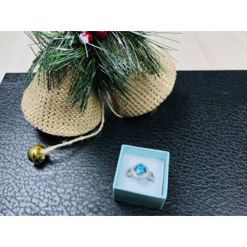 Sky Jewelry Серебряное кольцо с топазом