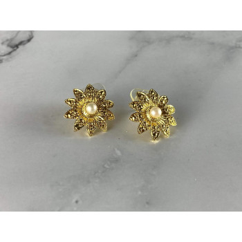 Sky Jewelry Серьги с Жемчугом в позолоте
