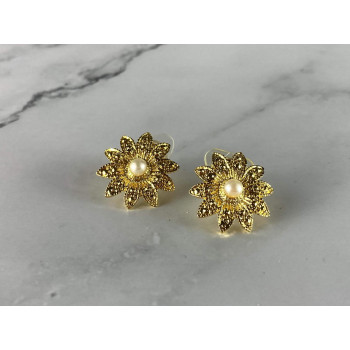 Sky Jewelry Серьги с Жемчугом в позолоте