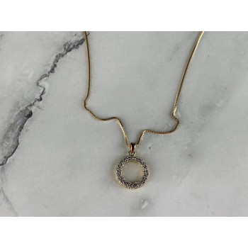 Sky Jewelry Серебряная Цепочка с Кулоном в позолоте Italy