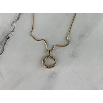 Sky Jewelry Серебряная Цепочка с Кулоном в позолоте Italy