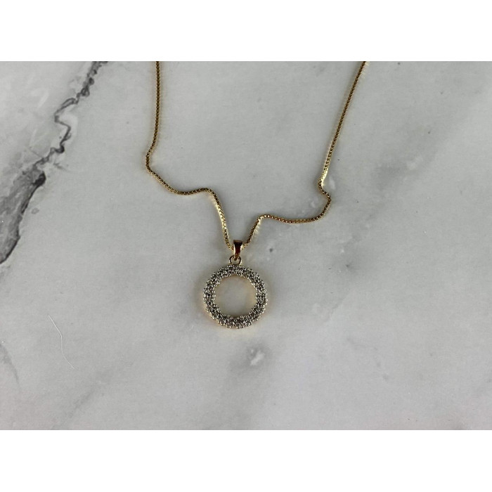 Sky Jewelry Серебряная Цепочка с Кулоном в позолоте Italy