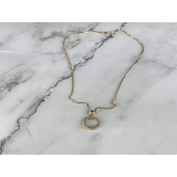 Sky Jewelry Серебряная Цепочка с Кулоном в позолоте Italy