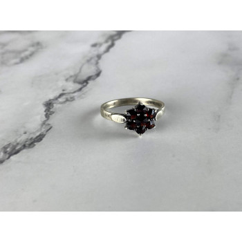 Sky Jewelry Серебряное кольцо 925 проба с Альмандином