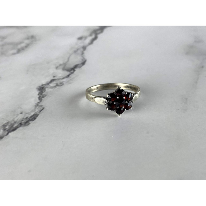 Sky Jewelry Серебряное кольцо 925 проба с Альмандином