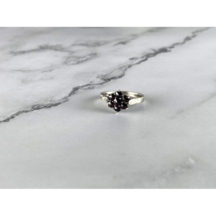 Sky Jewelry Серебряное кольцо 925 проба с Альмандином