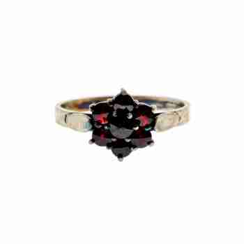 Sky Jewelry Серебряное кольцо 925 проба с Альмандином