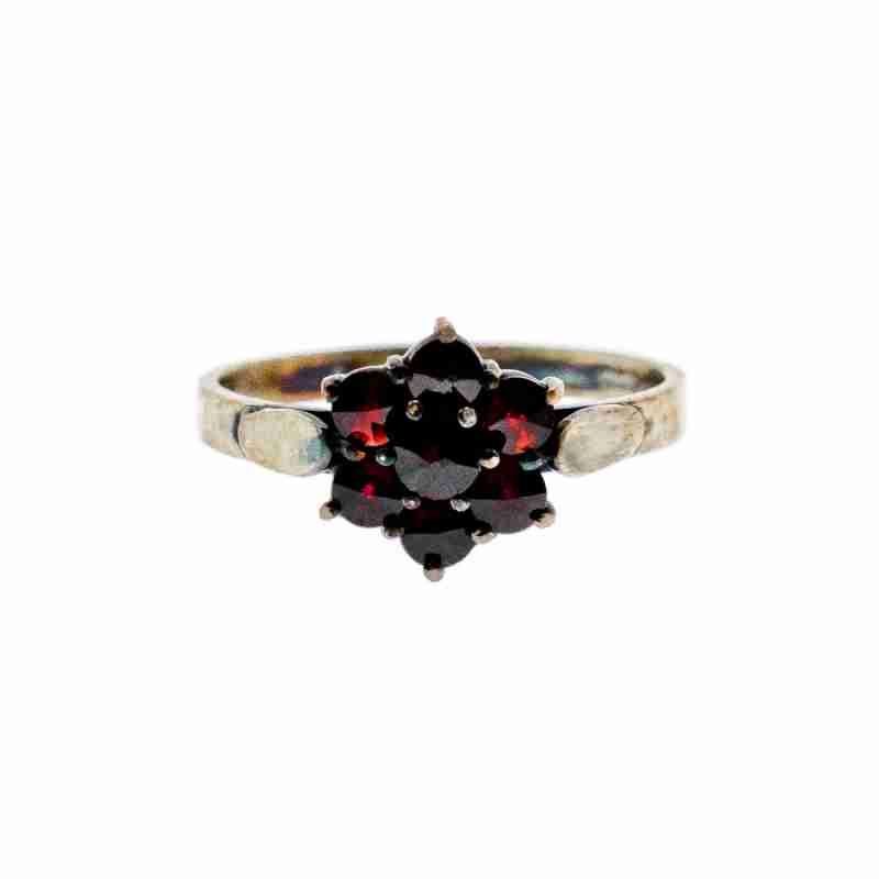 Sky Jewelry Серебряное кольцо 925 проба с Альмандином