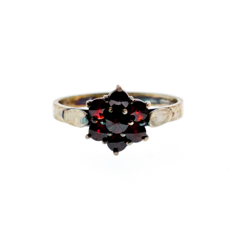 Sky Jewelry Серебряное кольцо 925 проба с Альмандином