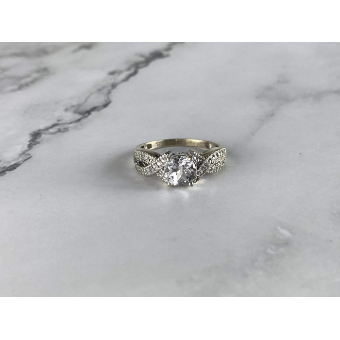 Sky Jewelry Серебряное кольцо с бесцветной Шпинелью