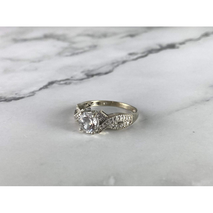 Sky Jewelry Серебряное кольцо с бесцветной Шпинелью