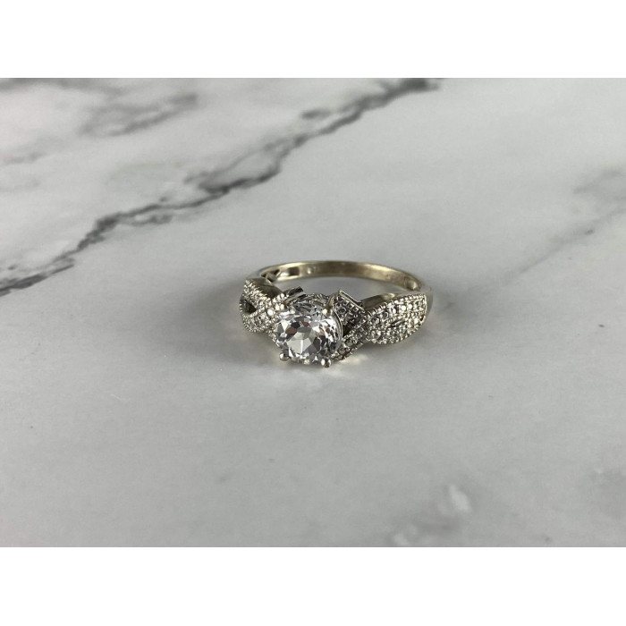 Sky Jewelry Серебряное кольцо с бесцветной Шпинелью