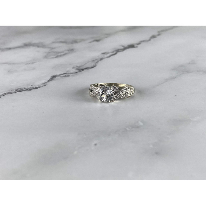 Sky Jewelry Серебряное кольцо с бесцветной Шпинелью