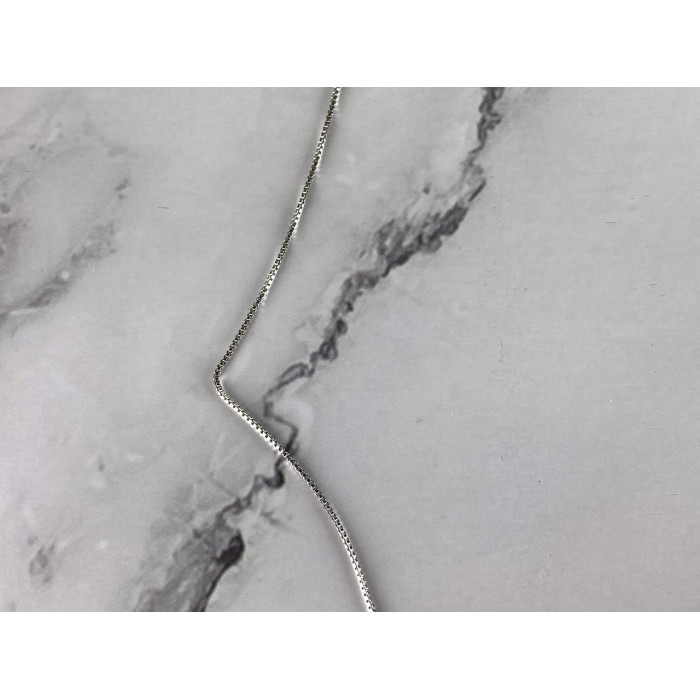 Sky Jewelry Серебряная Цепочка с Крестиком *Белый Топаз*  Italy