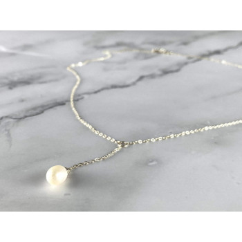 Sky Jewelry Серебряное Ожерелье с Жемчугом 925 проба Италия