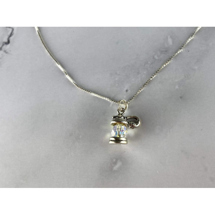 Sky Jewelry Серебряная Цепочка с Кулоном  *Мистик Топаз*  Italy