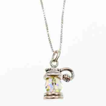 Sky Jewelry Серебряная Цепочка с Кулоном  *Мистик Топаз*  Italy