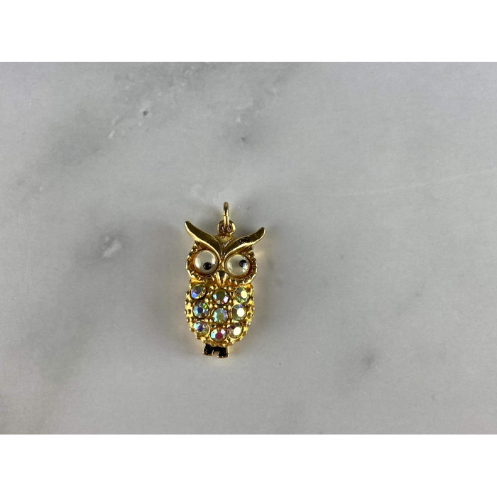 Sky Jewelry Кулон в позолоте с Фианитами *Сова*