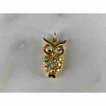 Sky Jewelry Кулон в позолоте с Фианитами *Сова