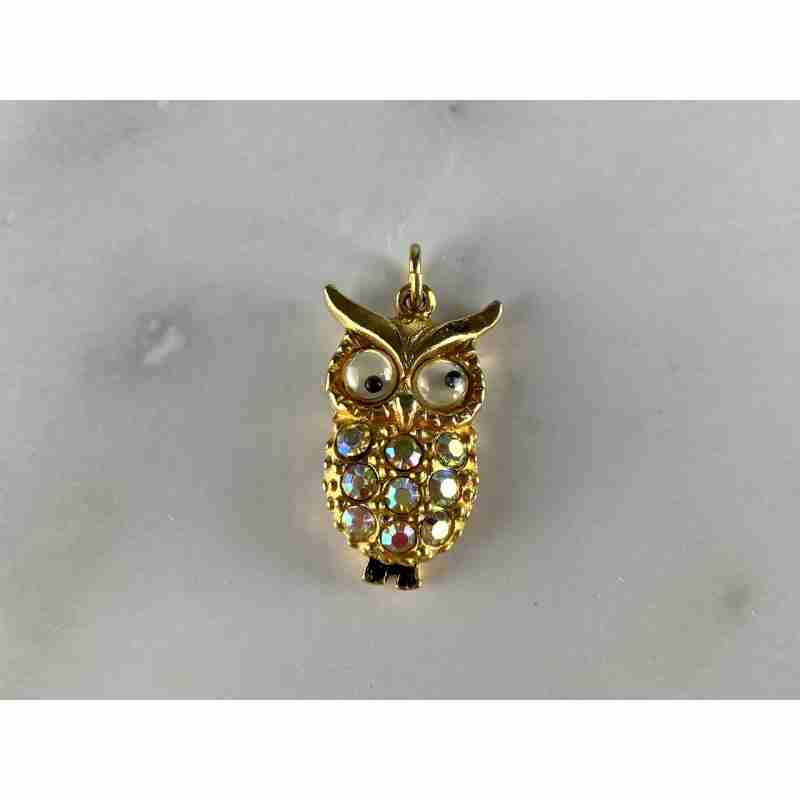 Sky Jewelry Кулон в позолоте с Фианитами *Сова