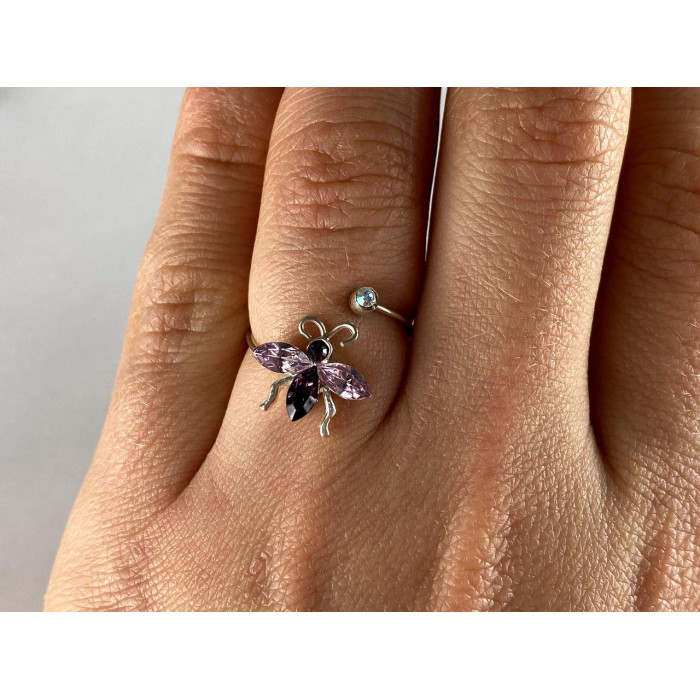 Sky Jewelry Кольцо с Фианитами *Стрекоза