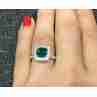 Sky Jewelry Серебряное кольцо с изумрудом