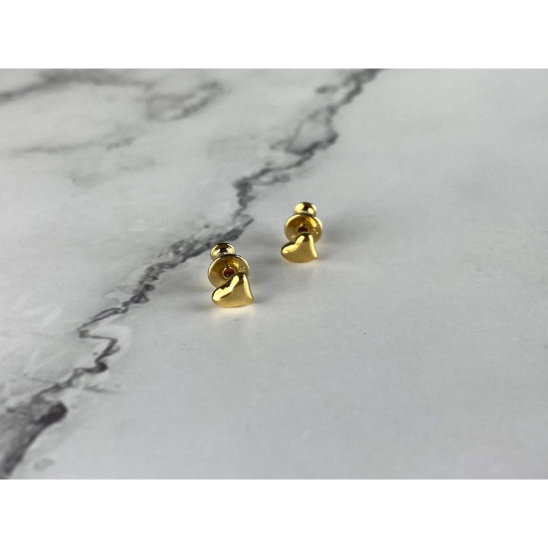 Sky Jewelry Серьги в позолоте *Сердце*