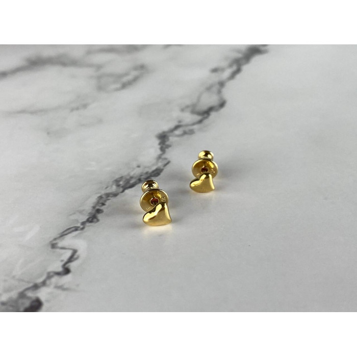 Sky Jewelry Серьги в позолоте *Сердце*