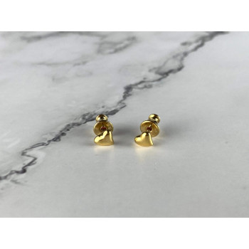 Sky Jewelry Серьги в позолоте *Сердце*