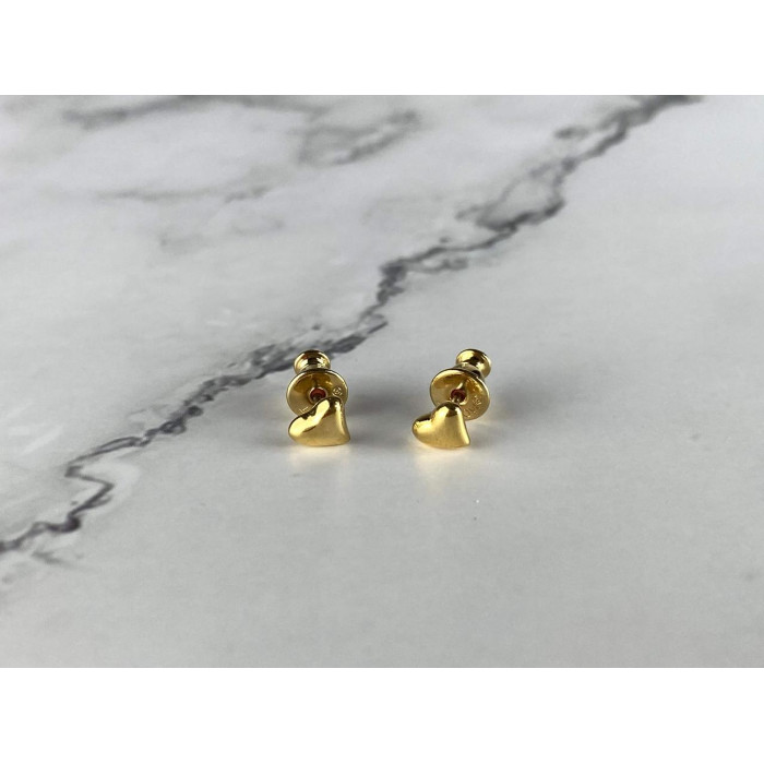 Sky Jewelry Серьги в позолоте *Сердце*