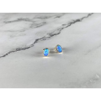 Sky Jewelry Серебряные Серьги-гвоздики с Опалом