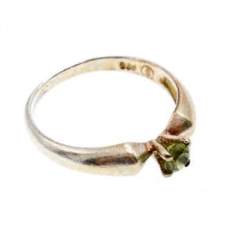 Sky Jewelry Серебряное кольцо с камнем Тсаворит (Цаворит)