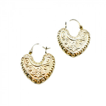 Sky Jewelry Винтажные Серебряные серьги 925 пробы  *Сердце*