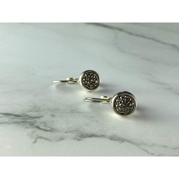 Sky Jewelry Серебряные серьги 925 проба с Марказитом