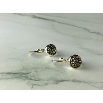 Sky Jewelry Серебряные серьги 925 проба с Марказитом