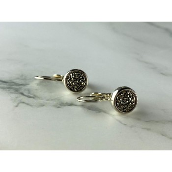 Sky Jewelry Серебряные серьги 925 проба с Марказитом