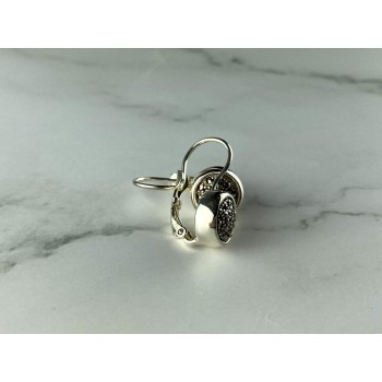 Sky Jewelry Серебряные серьги 925 проба с Марказитом