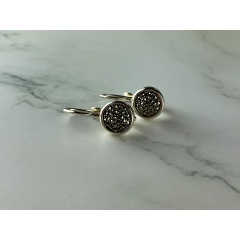 Sky Jewelry Серебряные серьги 925 проба с Марказитом