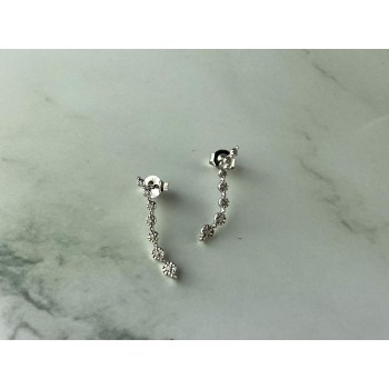 Sky Jewelry Золотые серьги-гвоздики 10К (417 проба)  с  Бриллиантами