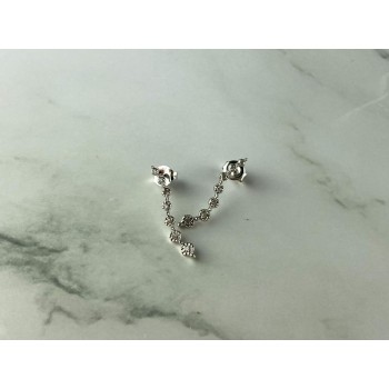 Sky Jewelry Золотые серьги-гвоздики 10К (417 проба)  с  Бриллиантами