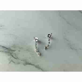 Sky Jewelry Золотые серьги-гвоздики 10К (417 проба)  с  Бриллиантами
