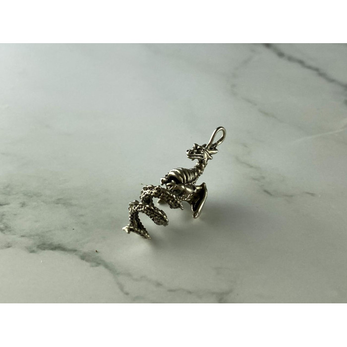 Sky Jewelry Винтажный Серебряный Кулон 925 проба *Дракон