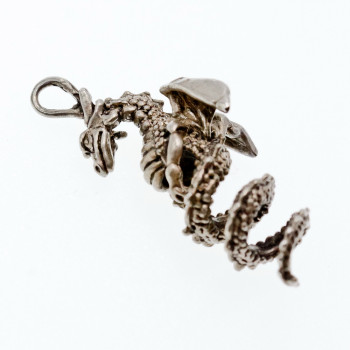 Sky Jewelry Винтажный Серебряный Кулон 925 проба *Дракон