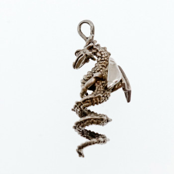 Sky Jewelry Винтажный Серебряный Кулон 925 проба *Дракон