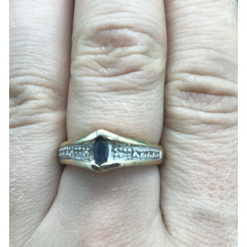 Sky Jewelry Серебряное кольцо (позолота) с камнем Шпинель